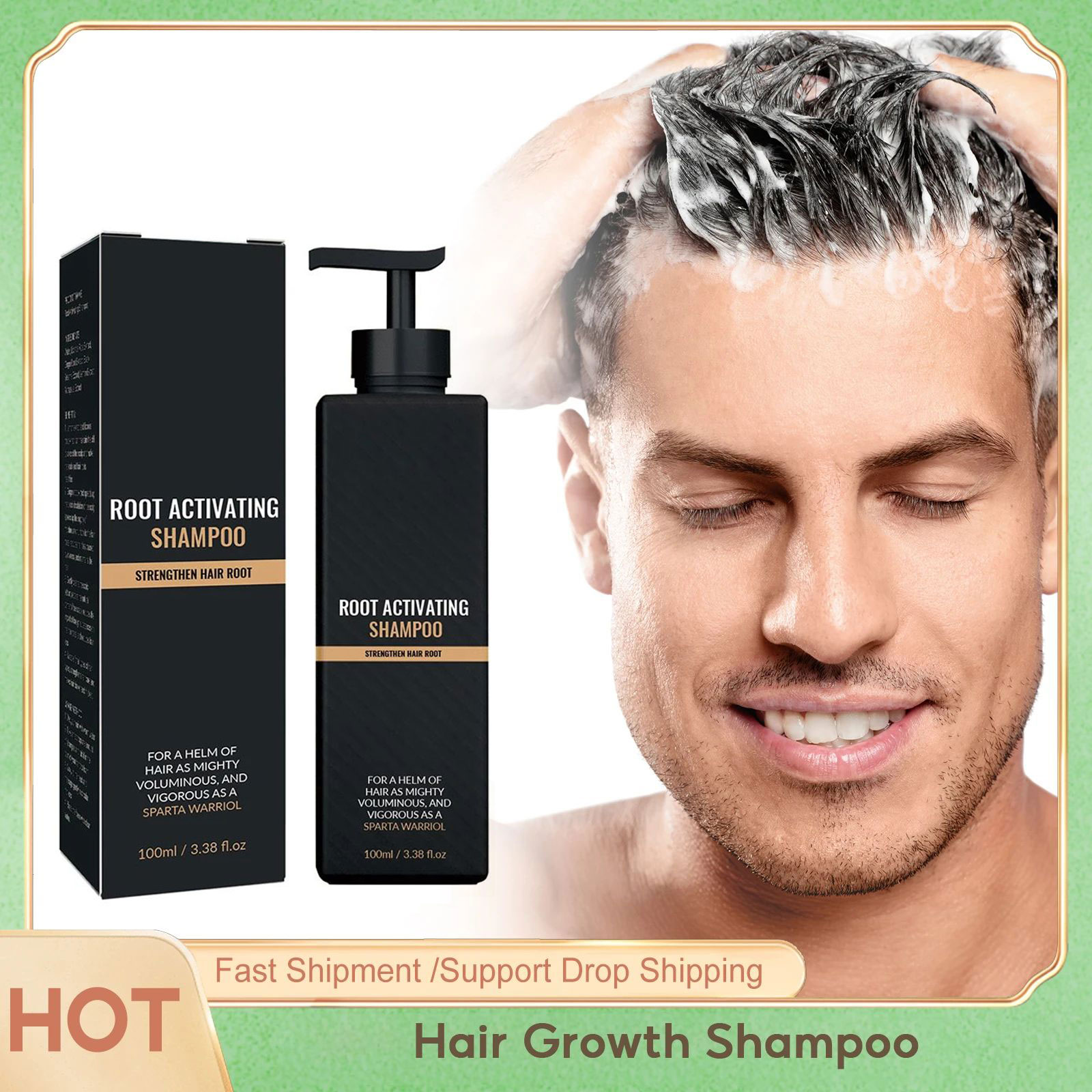 Hair Care Organic - شامبو لنمو الشعر السريع، إصلاح تغذية