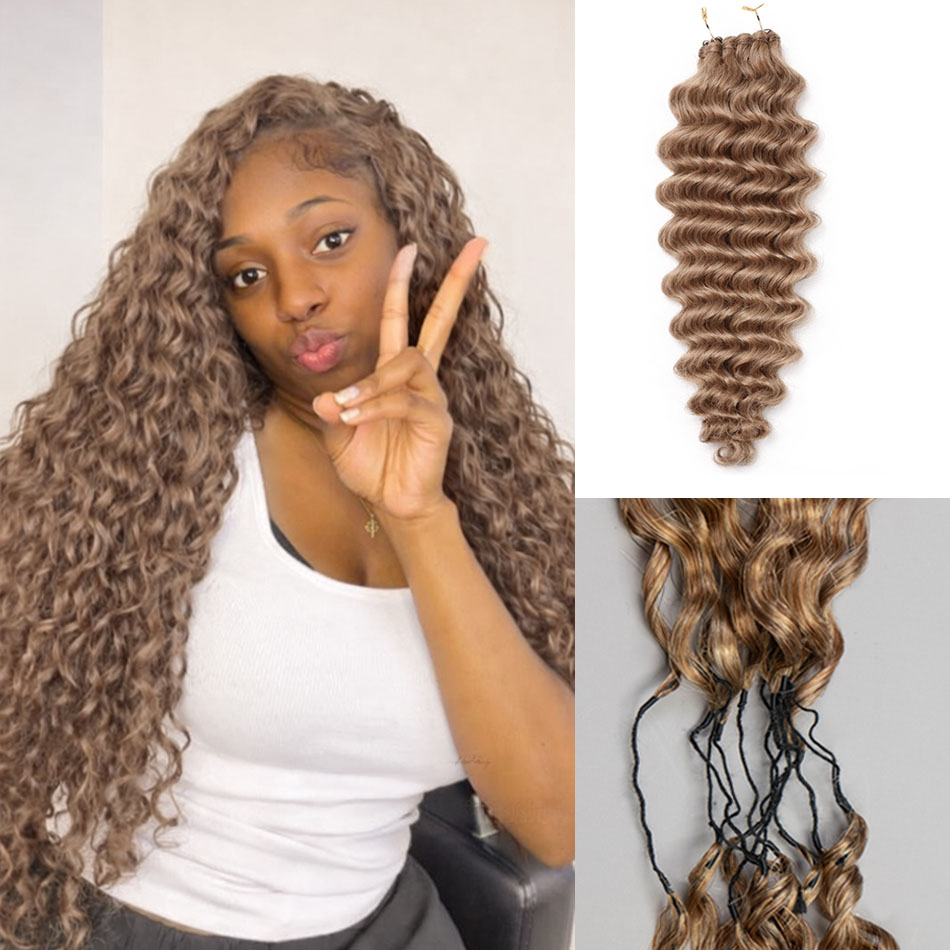 Hair Care Honey - العسل البني ريشة الكروشيه وصلة إطالة