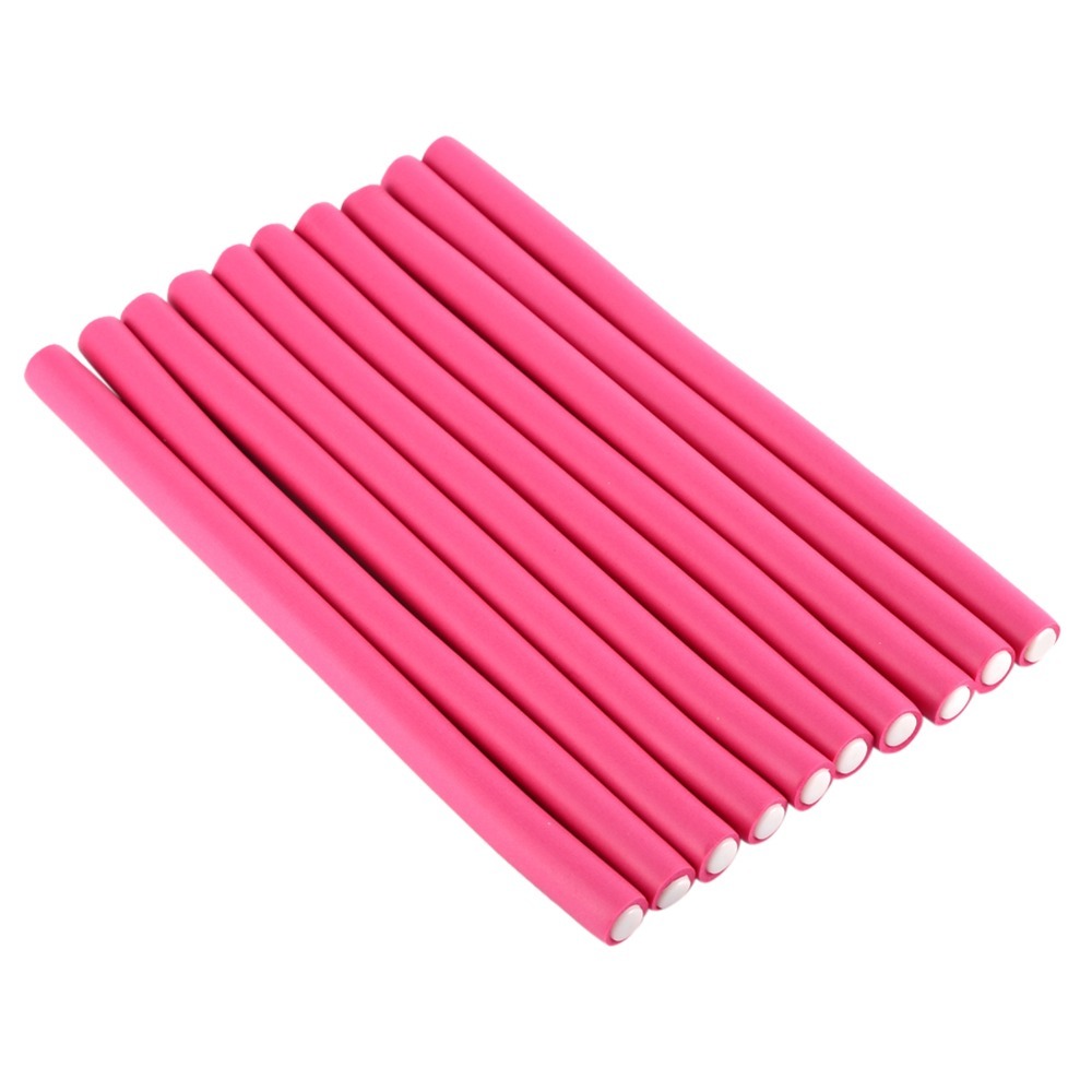 Hair Roller Set Flexi - 10 قطع/مجموعة من أسطوانات الشعر الناعمة