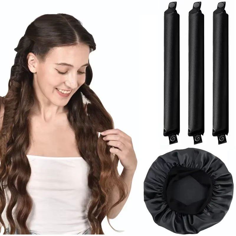 Hair Roller Set Flexi - 4/5 قطعة مجموعة قضيب تجعيد بدون