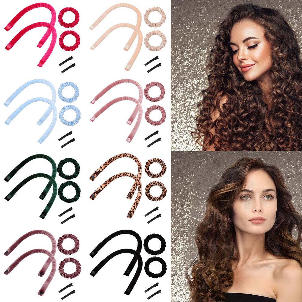 Hair Roller Set Flexi - 6 قطع مجموعة ربطات رأس لتجعيد