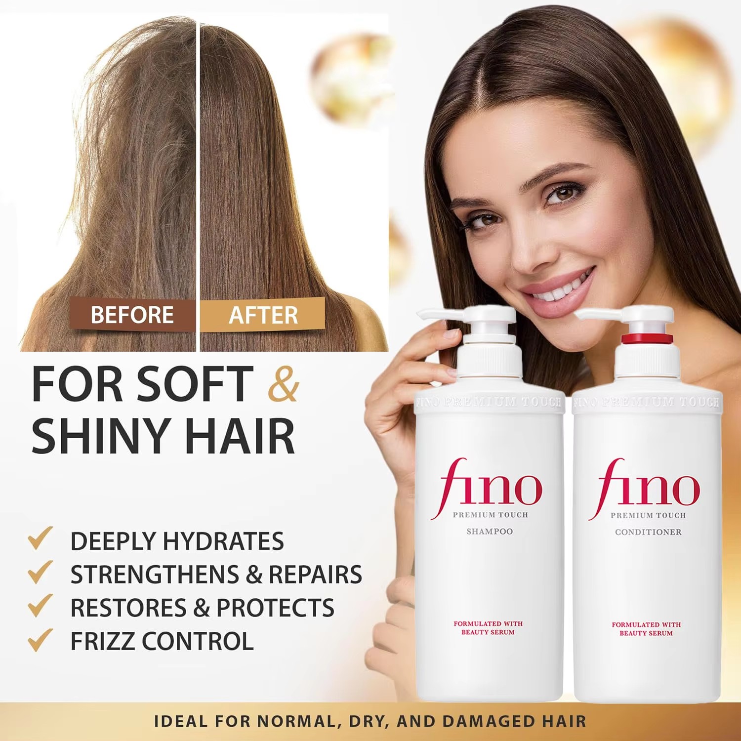 Hair Care Fino - قناع الشعر الأصلي الياباني FINO إصلاح