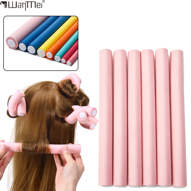 Hair Roller Set Flexi - 6 قطع/عبوة جديدة، مجموعة أدوات تجعيد