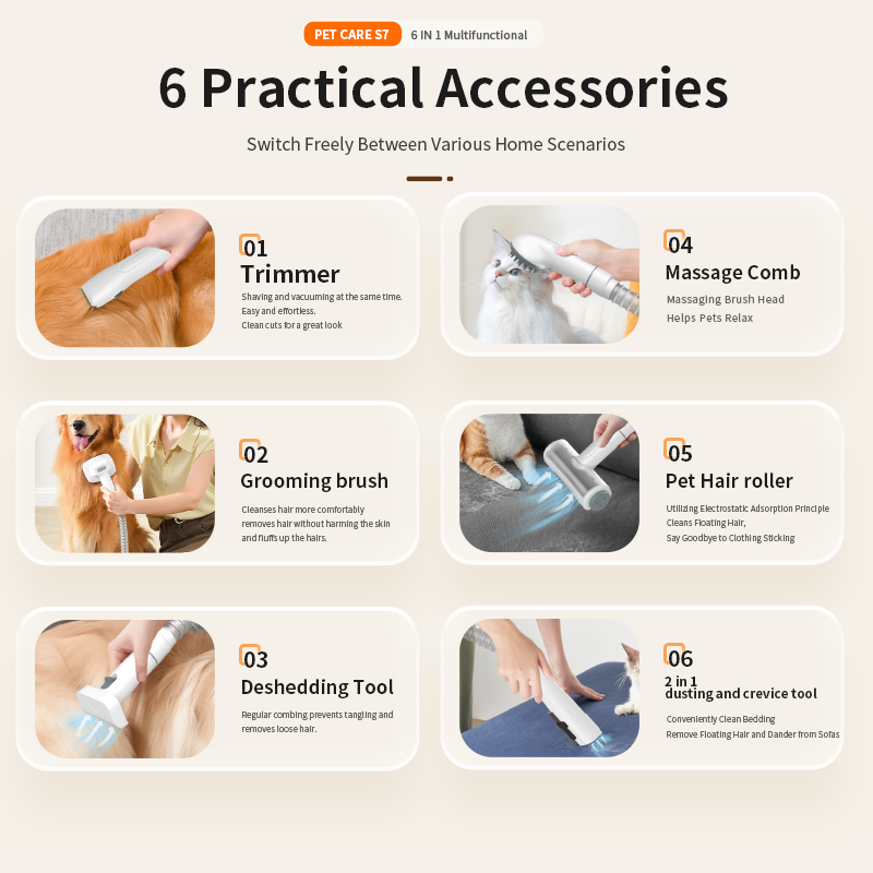 فرشاة شفط شعر الحيوانات الأليف - مراجعة Hair Care Tools وسعره
