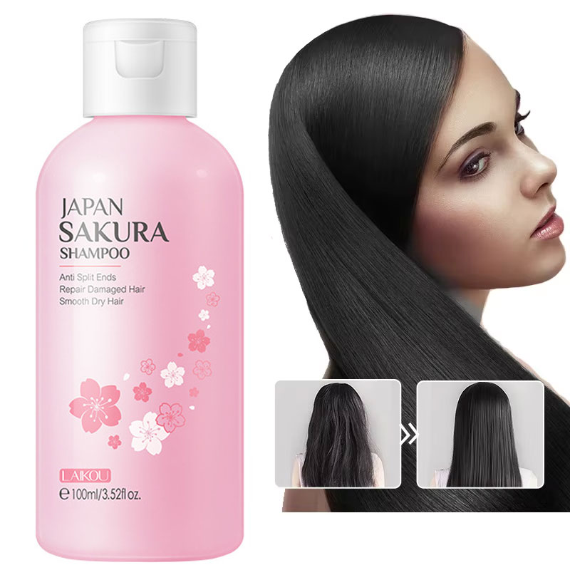 شامبو ساكورا ياباني من LAIKOU  - مراجعة Hair Care Organic وسعره