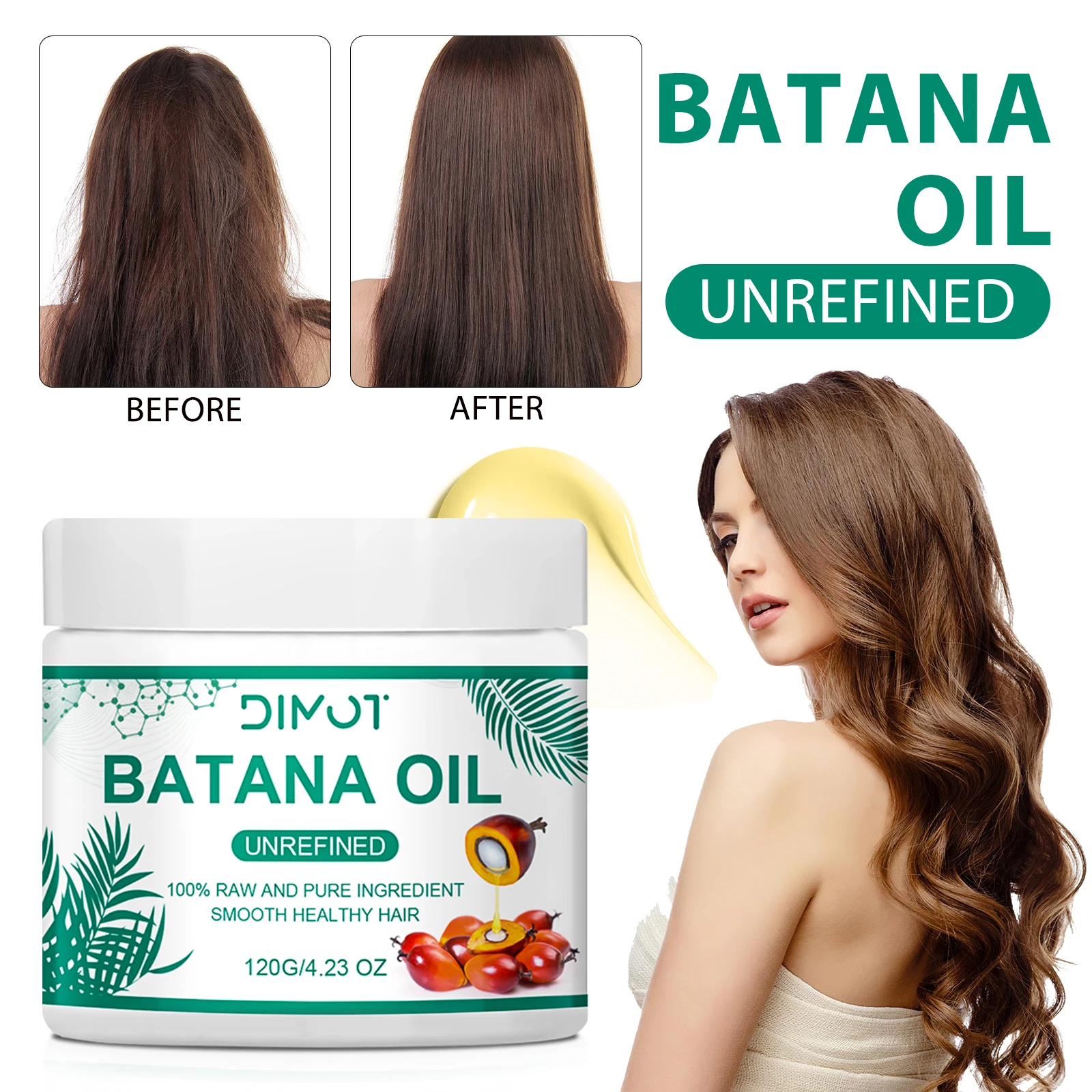 قناع الشعر زيت البتانا زيت نمو - مراجعة Hair Care Organic وسعره