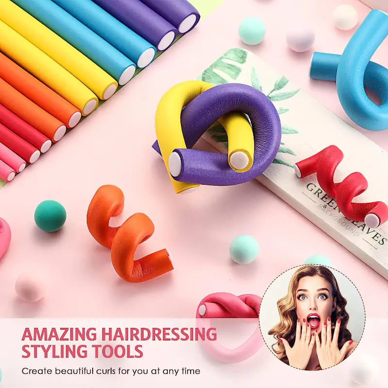 42 قطعة/المجموعة/المجموعة قضبا - مراجعة Hair Roller Set Flexi وسعره